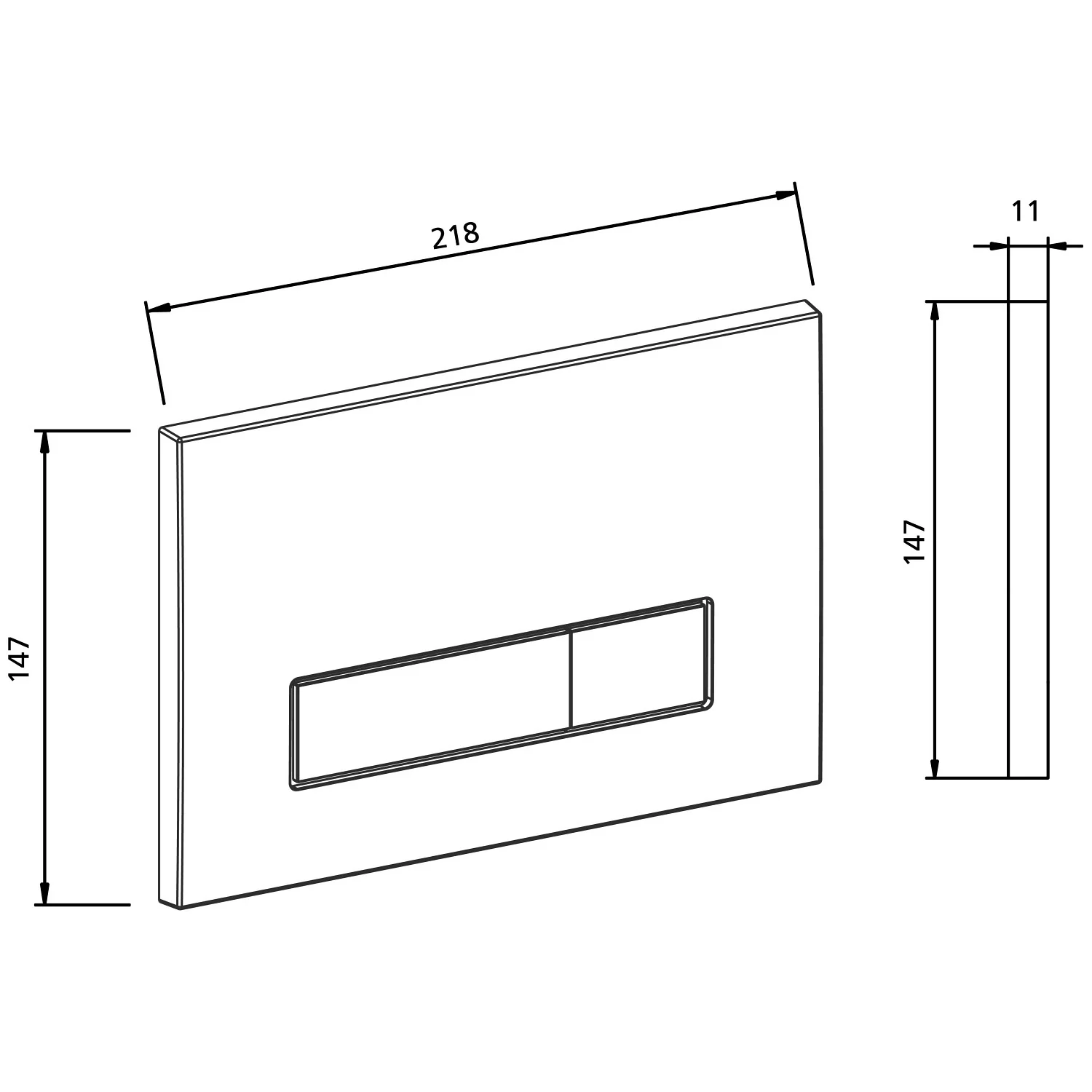 Kronenbach Plantec 2.0 Cube 80 Betätigungsplatte Bild 2