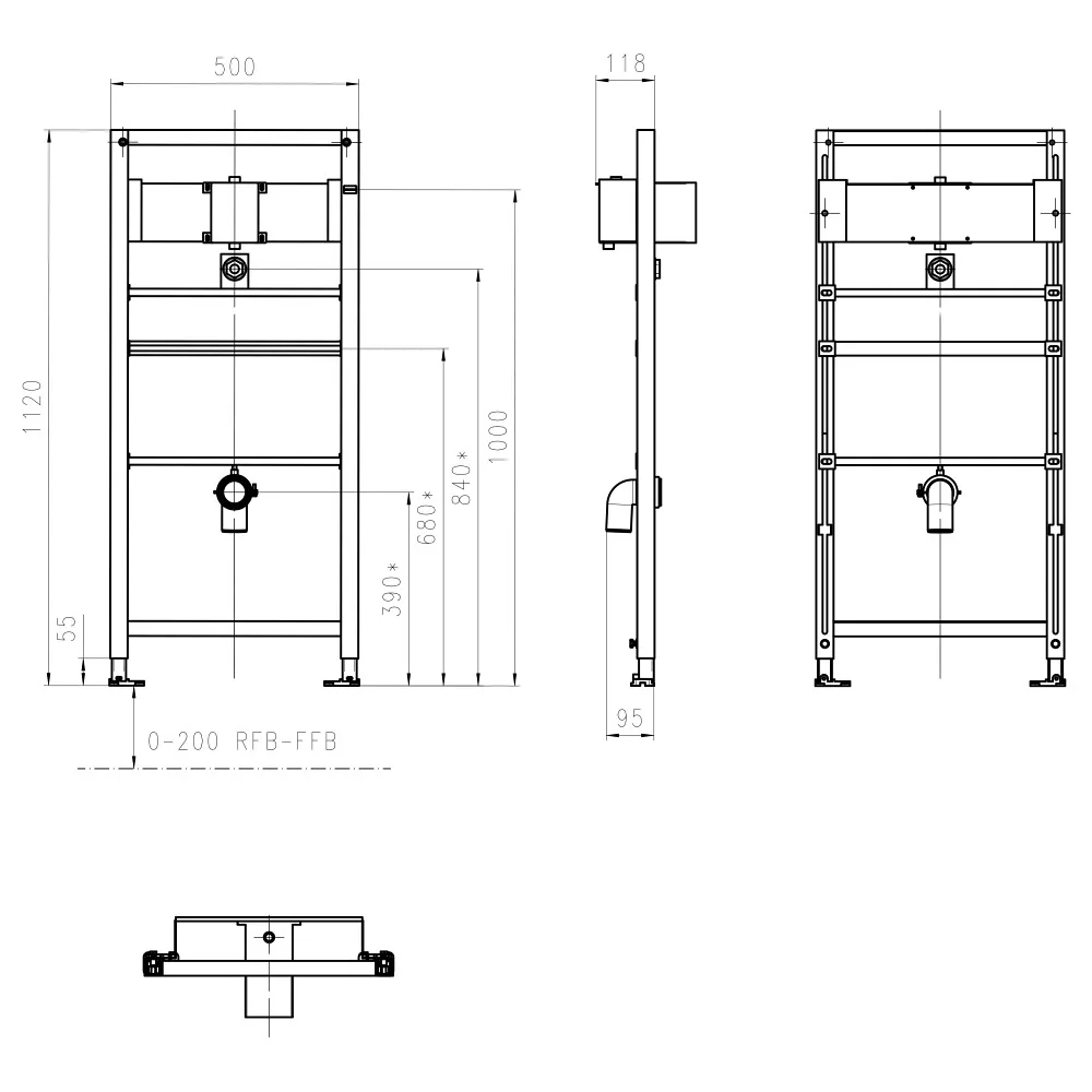 Kronenbach Plantec 2.0 Urinal-Element 112 cm Bild 2