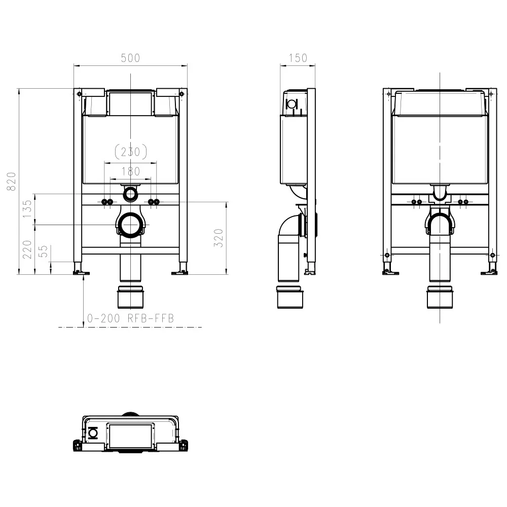 Kronenbach Plantec 2.0 WC-Element 82 cm Bild 5