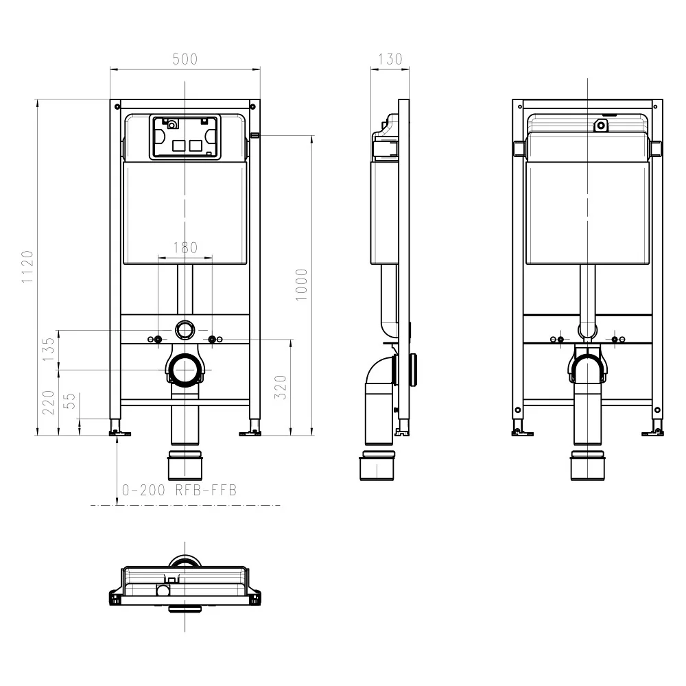 Kronenbach Plantec 2.0 WC-Element 112 cm Bild 4