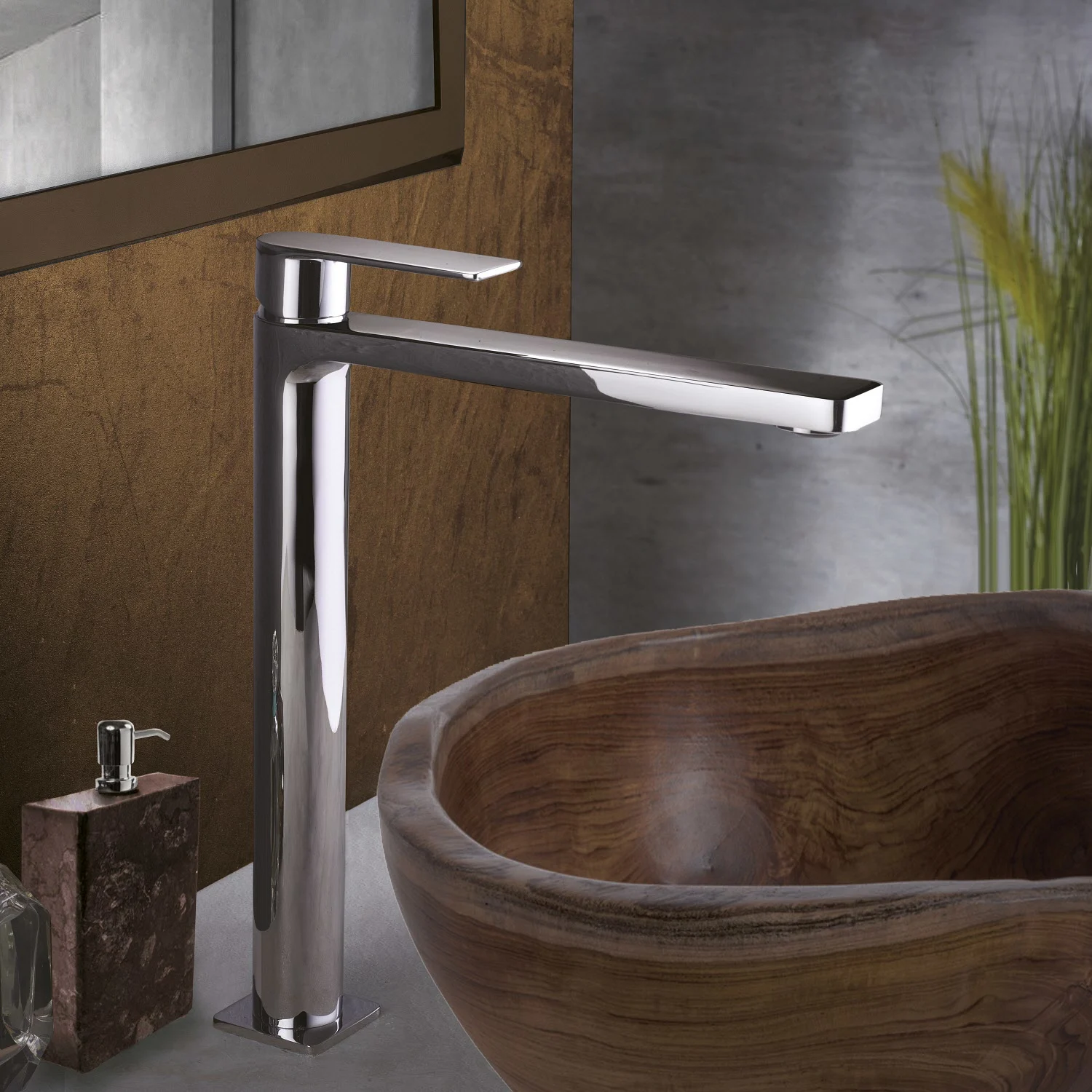 Kronenbach Omega 2.0 Waschtischeinhebelmischer XXL für Schalenbecken Bild 2