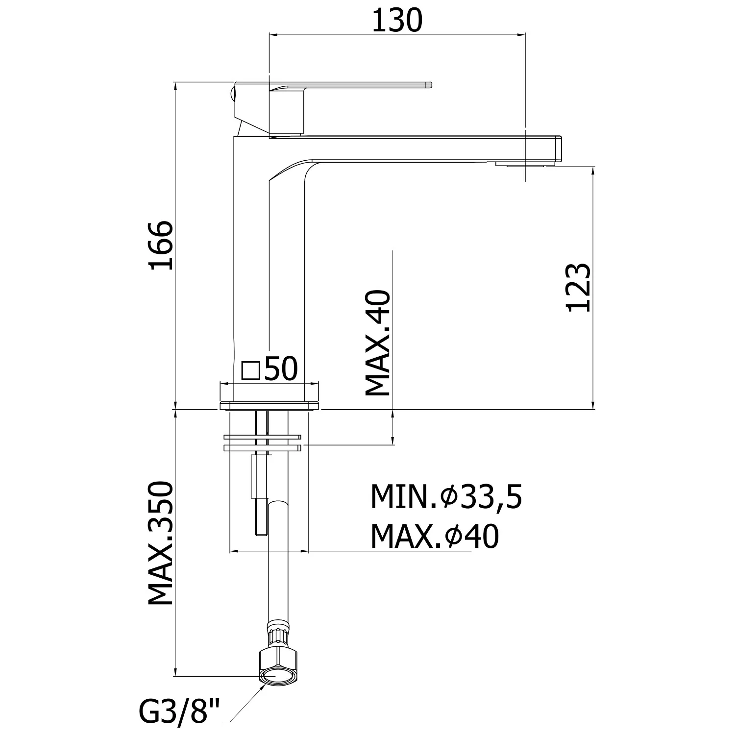 Kronenbach Omega 2.0 Waschtischeinhebelmischer Bild 6