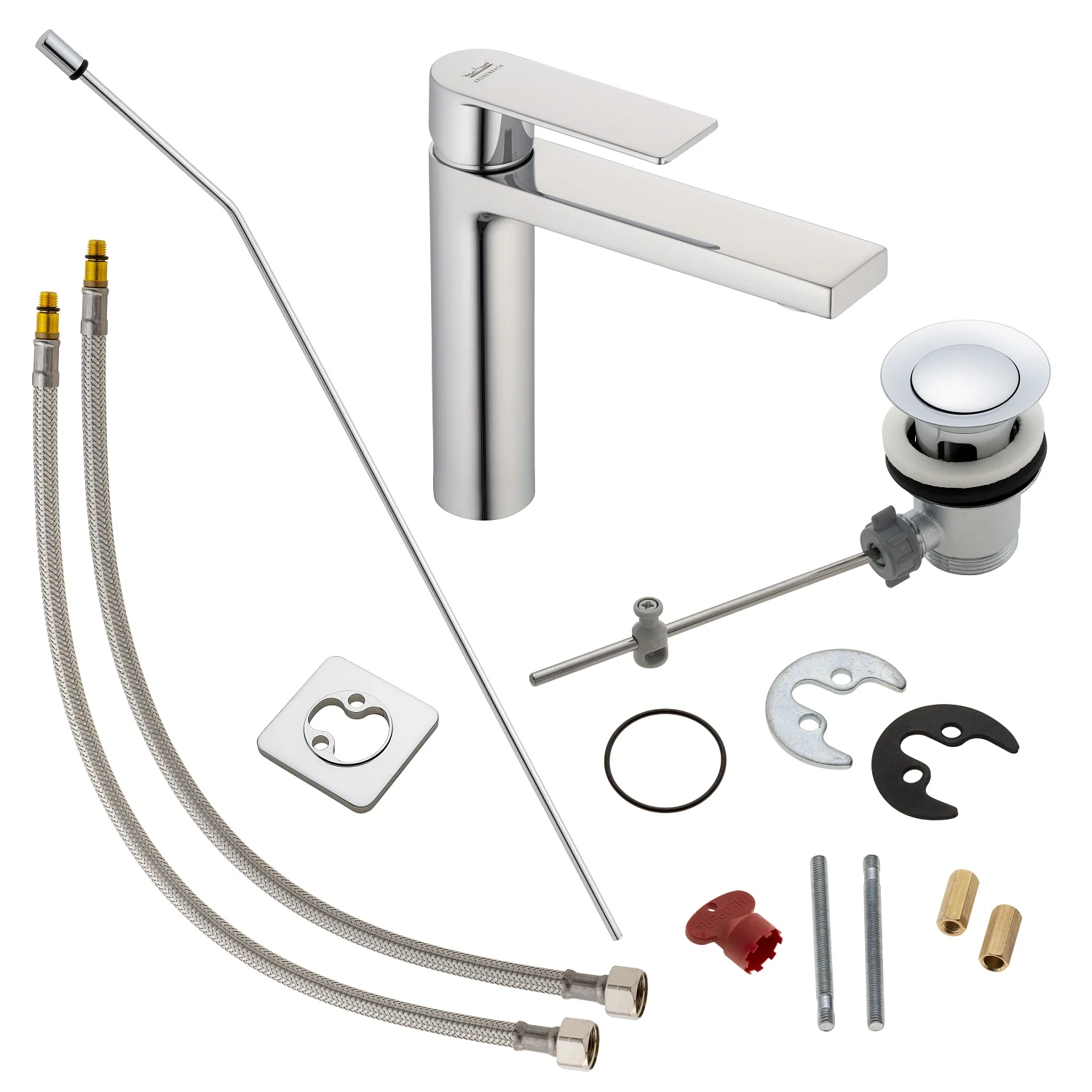 Kronenbach Omega 2.0 Waschtischeinhebelmischer mit Ablaufgarnitur Bild 7