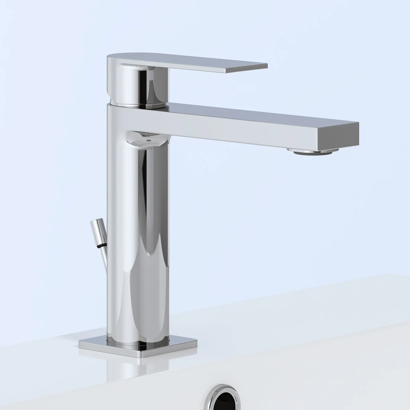 Kronenbach Omega 2.0 Waschtischeinhebelmischer mit Ablaufgarnitur