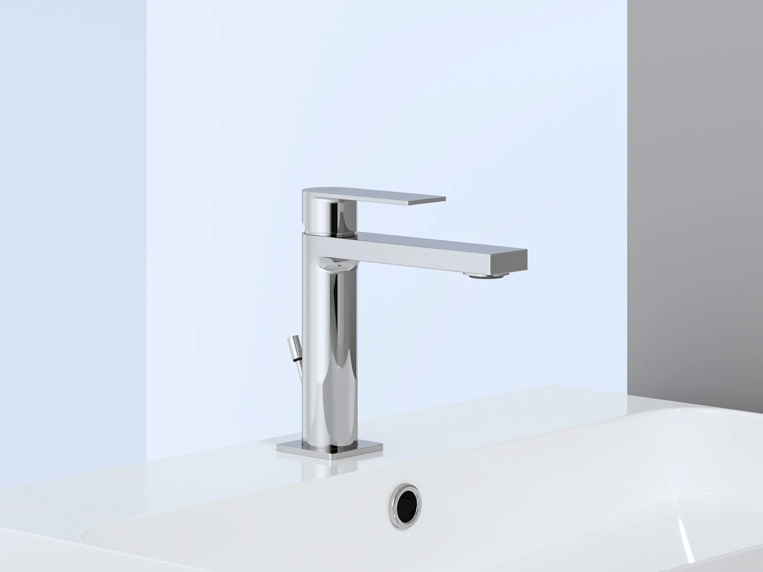 Kronenbach Omega 2.0 Waschtischeinhebelmischer mit Ablaufgarnitur Bild 2