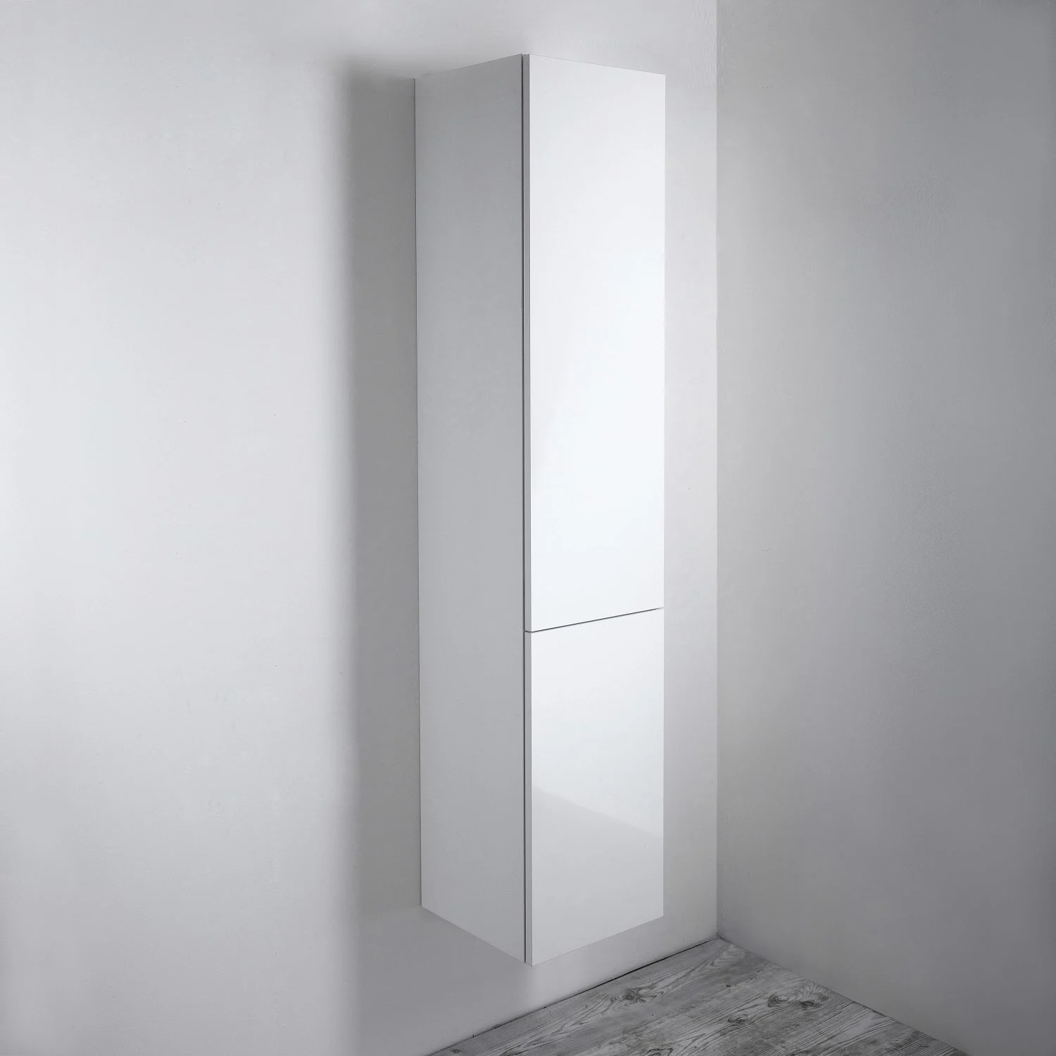 Kronenbach Plana 2.0 Hochschrank 35 x 168 cm mit 1 Tür, 1 Wäschekippe, Anschlag rechts