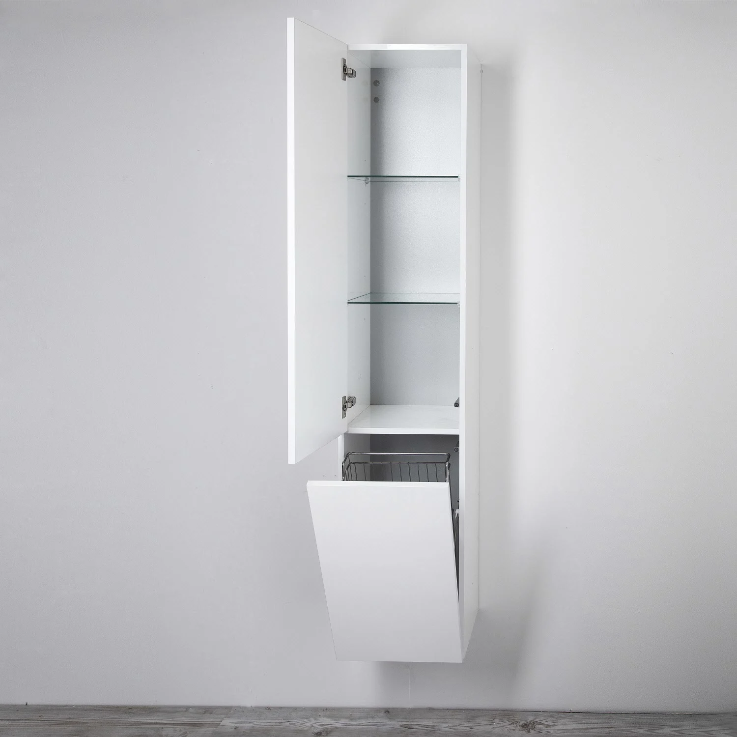 Kronenbach Plana 2.0 Hochschrank 35 x 168 cm mit 1 Tür, 1 Wäschekippe, Anschlag links Bild 2