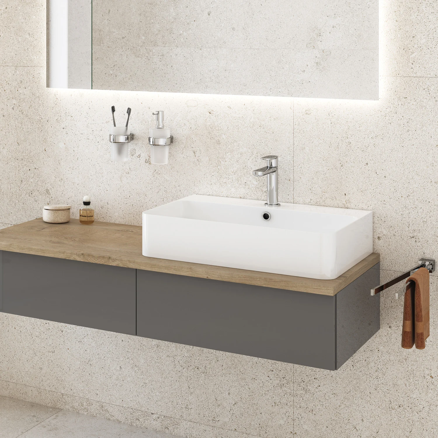 Kronenbach Plana 2.0 Waschtisch-Einhebelmischer ohne Ablaufgarnitur Bild 8