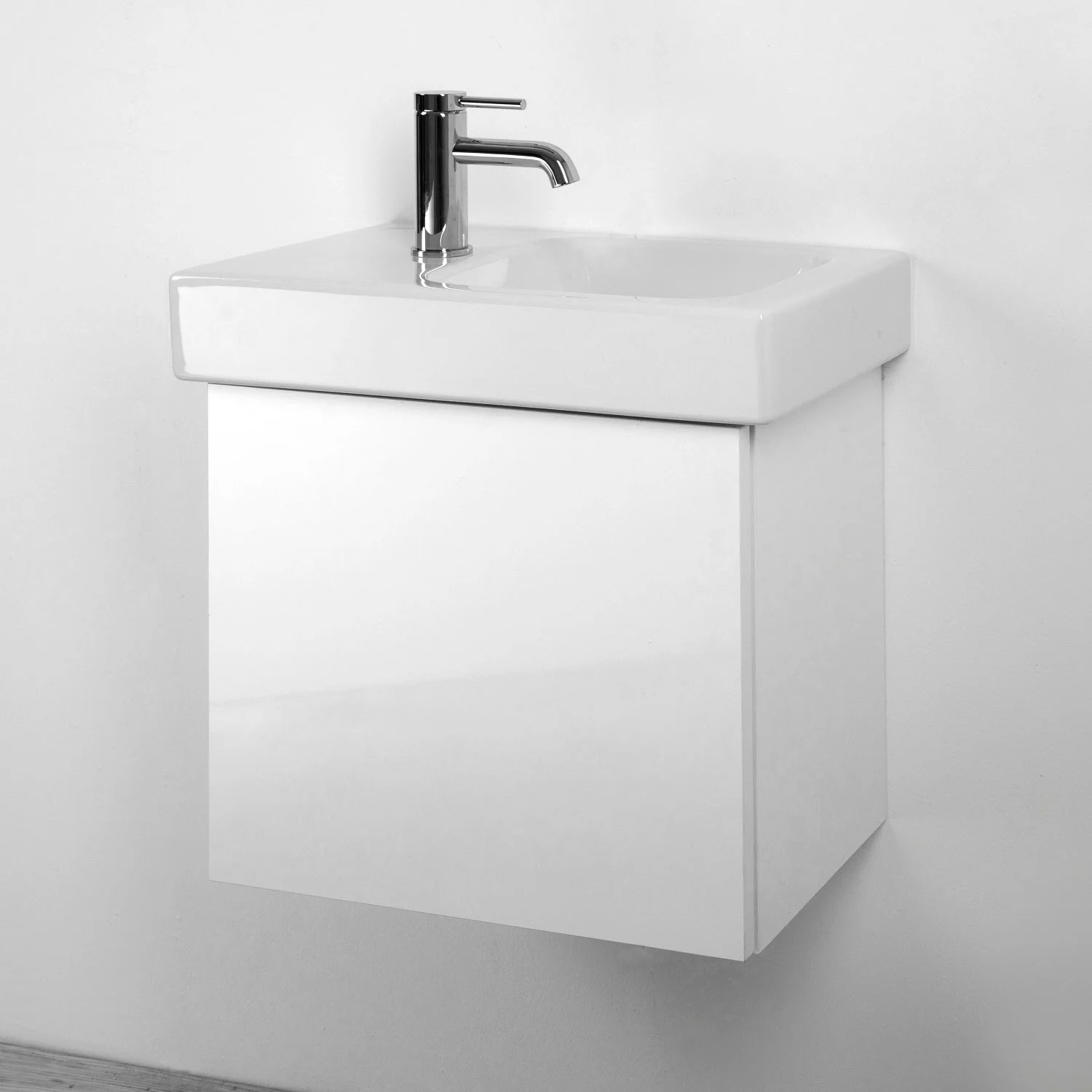 Kronenbach Plana 2.0 Waschtischunterschrank mit 1 Tür, Anschlag links für Geberit iCon 48 cm