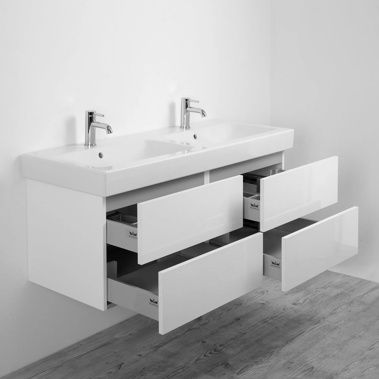 Kronenbach Plana 2.0 Waschtischunterschrank für Geberit iCon 120 cm mit 4 Auszügen Bild 2