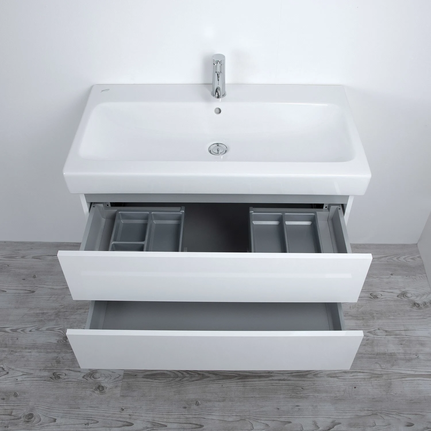 Kronenbach Plana 2.0 Waschtischunterschrank für Geberit iCon 60 cm mit 2 Auszügen Bild 4