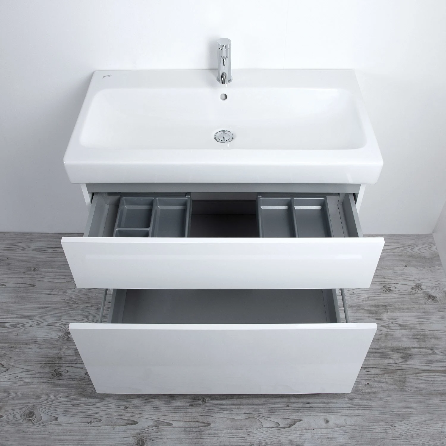 Kronenbach Plana 2.0 Waschtischunterschrank für Geberit iCon 75 cm mit 2 Auszügen Bild 4