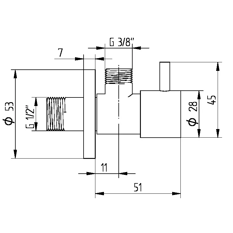 Kronenbach Design-Eckventil 2.0 rund Bild 5