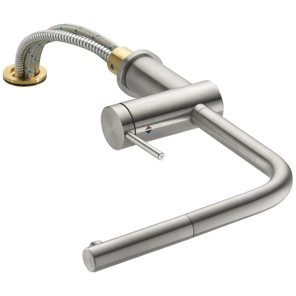 KWC LIVELLO Einhand-Spültischbatterie für Unterfenstermontage mit Auszugauslauf