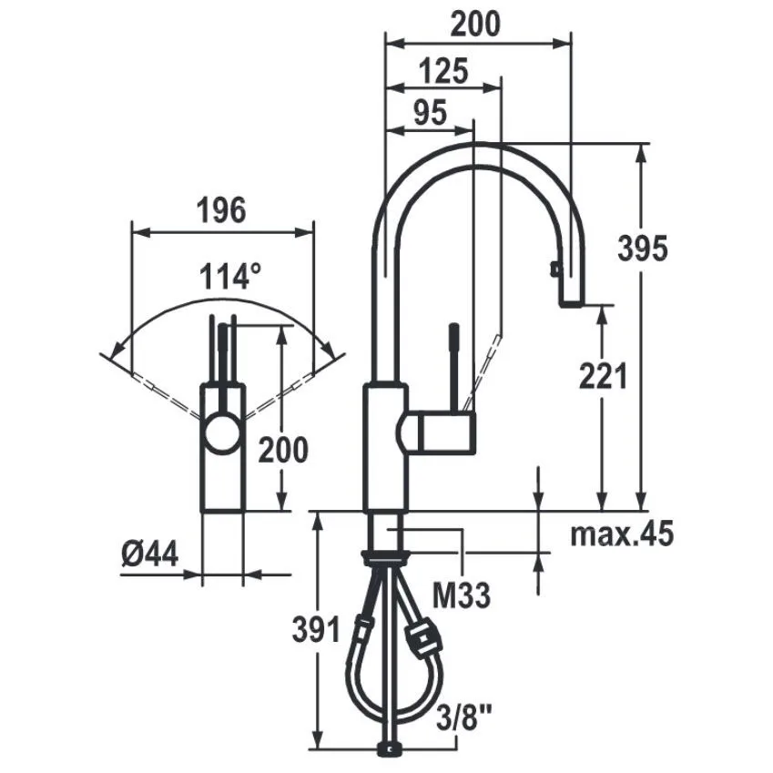 KWC ONO Einhand-Spültischbatterie Niederdruck Bild 2