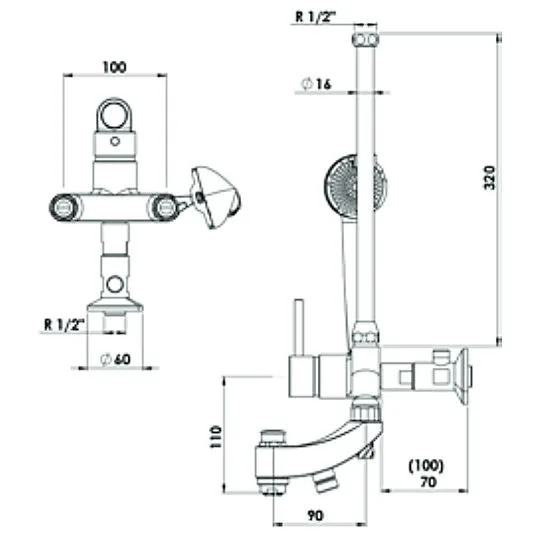 KWC Einhebelmischer Wanne Niederdruck Bild 2