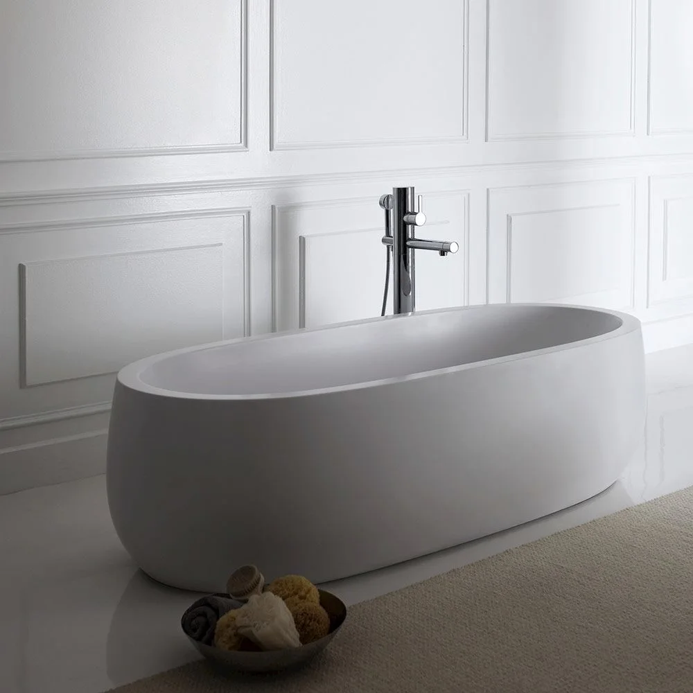 LAUFEN Il Bagno Alessi freistehende Badewanne 183 x 87 cm, mit Beleuchtung Bild 4