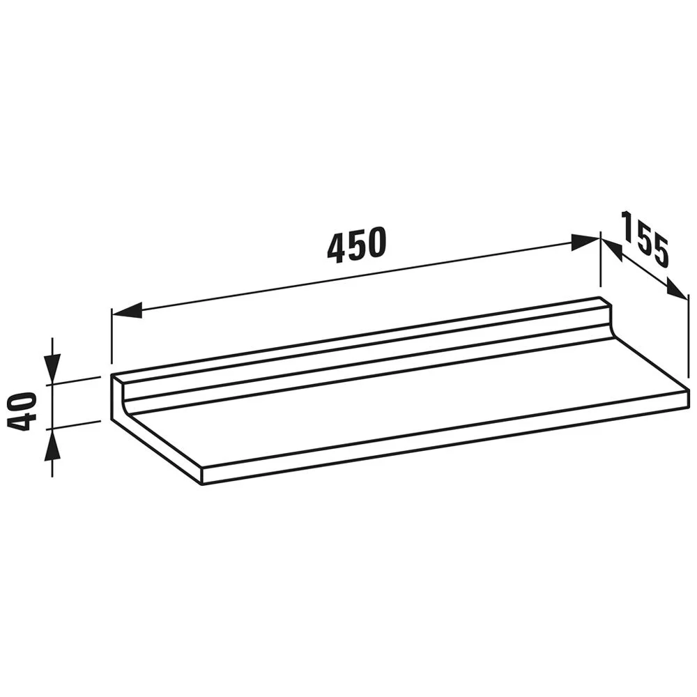 LAUFEN Kartell Ablage, wandmontiert Bild 5