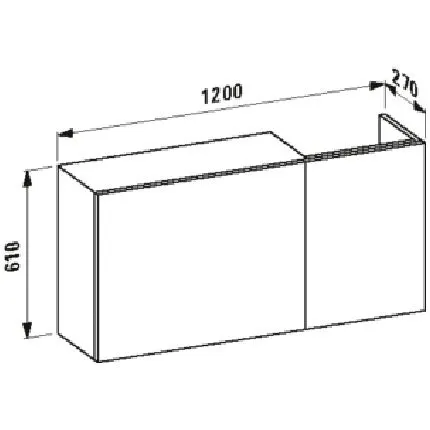LAUFEN Kartell Sideboard 120 cm, Waschtisch rechts Bild 4