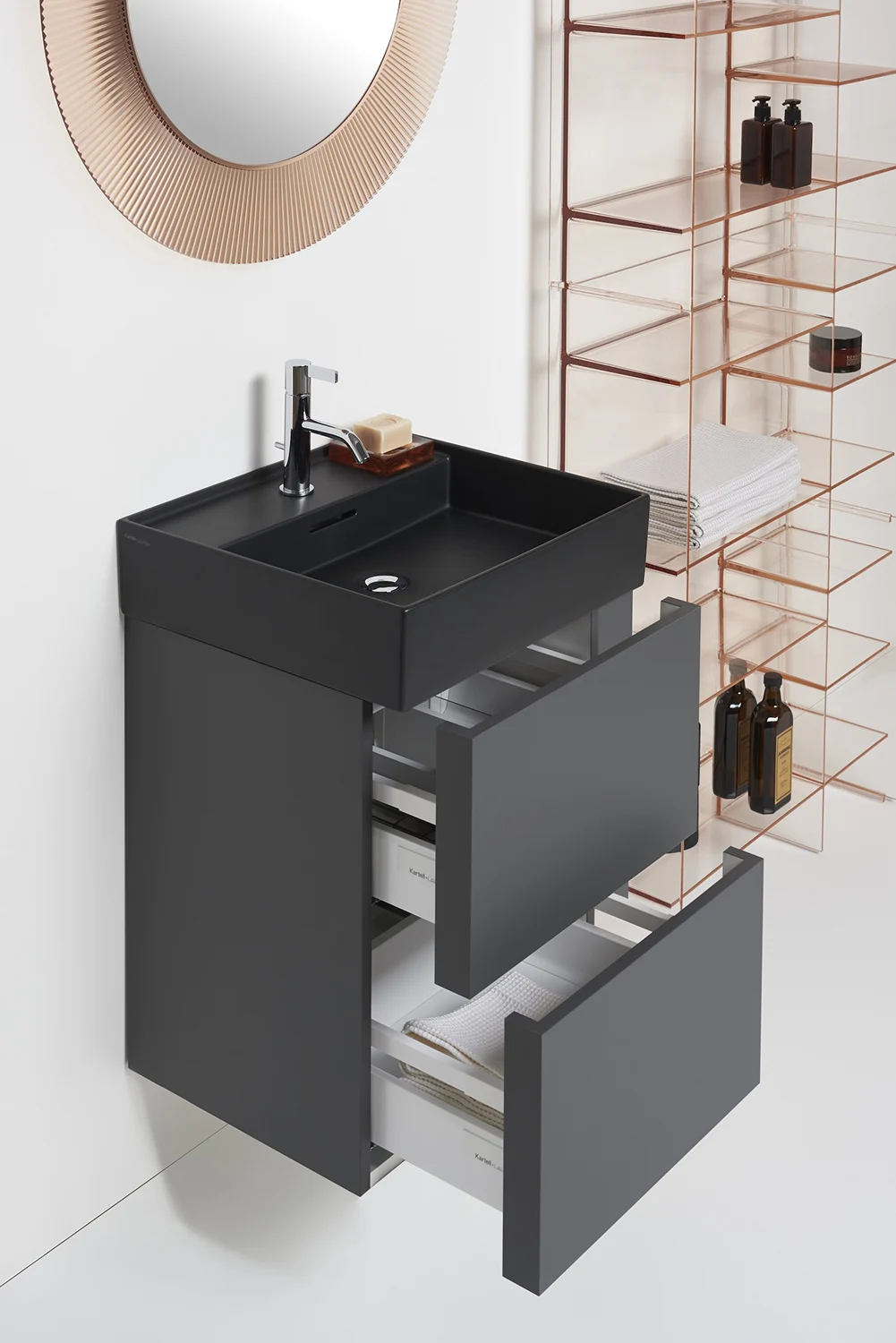 LAUFEN Kartell Waschtischunterbau 58 cm mit 2 Auszügen Bild 7