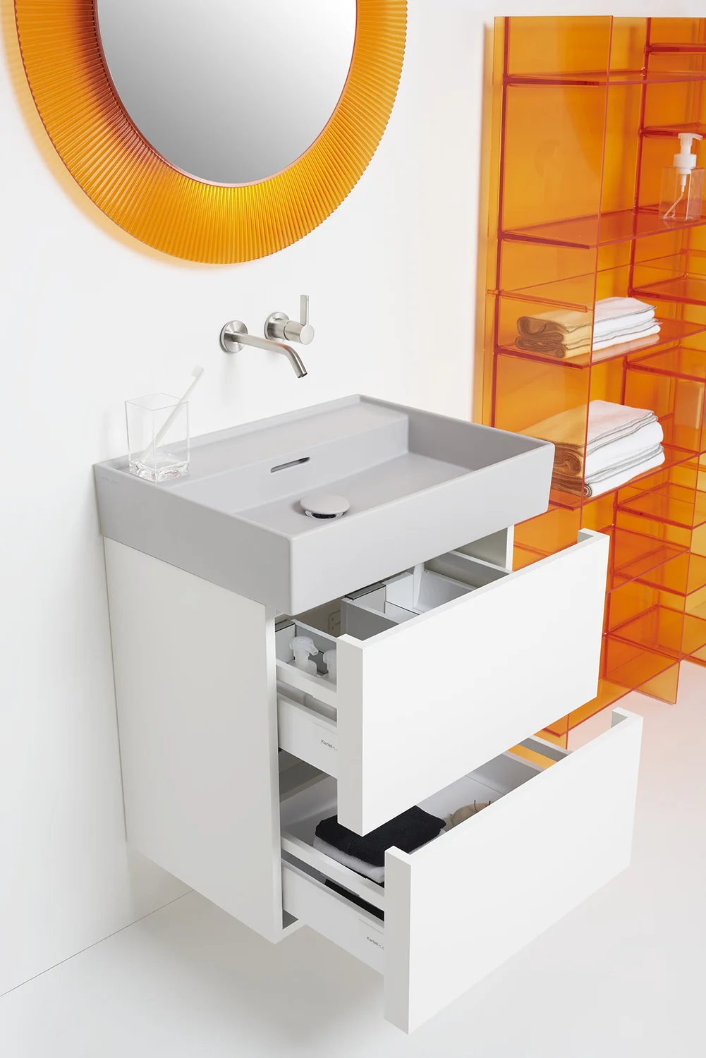 LAUFEN Kartell Waschtischunterbau 58 cm mit 2 Auszügen Bild 8