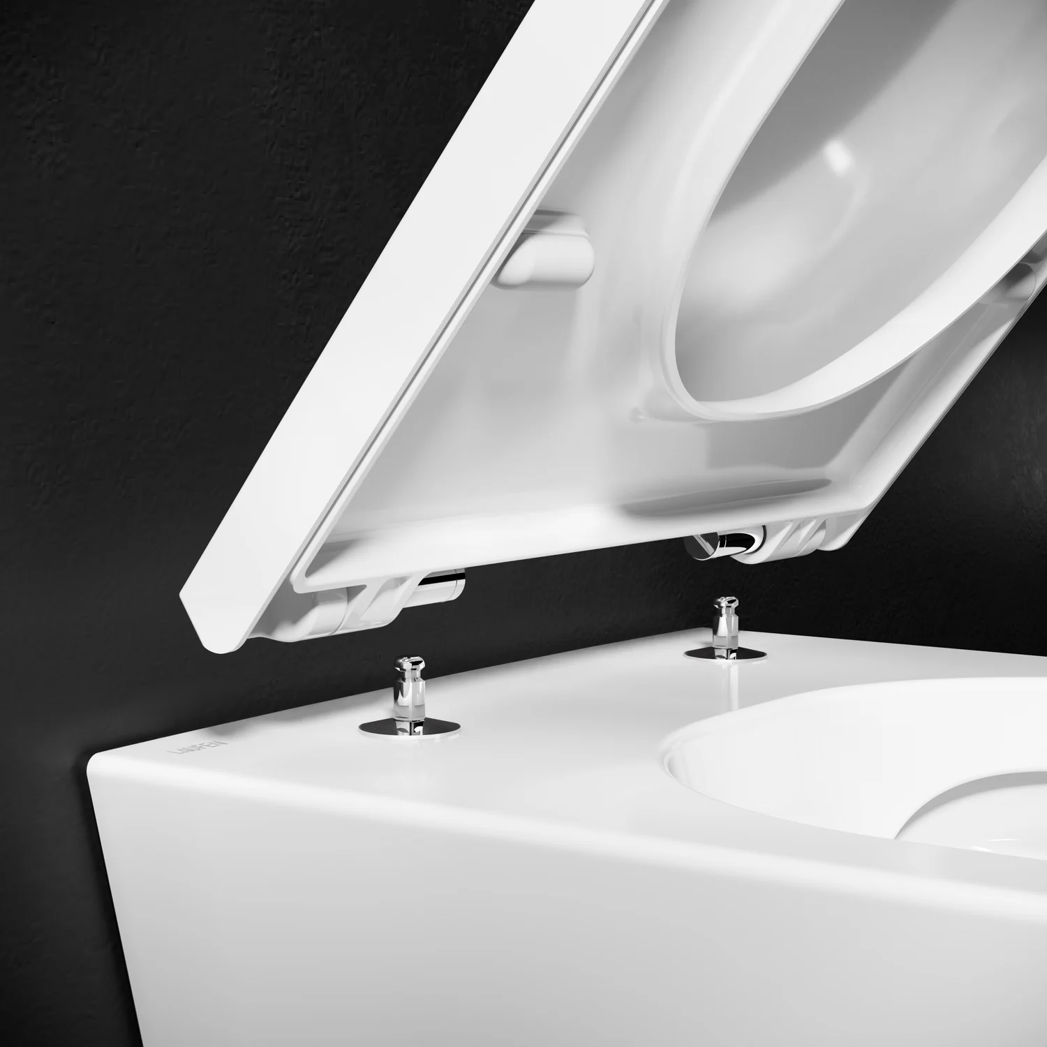 LAUFEN Kartell Wand WC PACK mit Tiefspüler spülrandlos, WC Sitz inkl. Absenkautomatik, EasyFit Bild 3