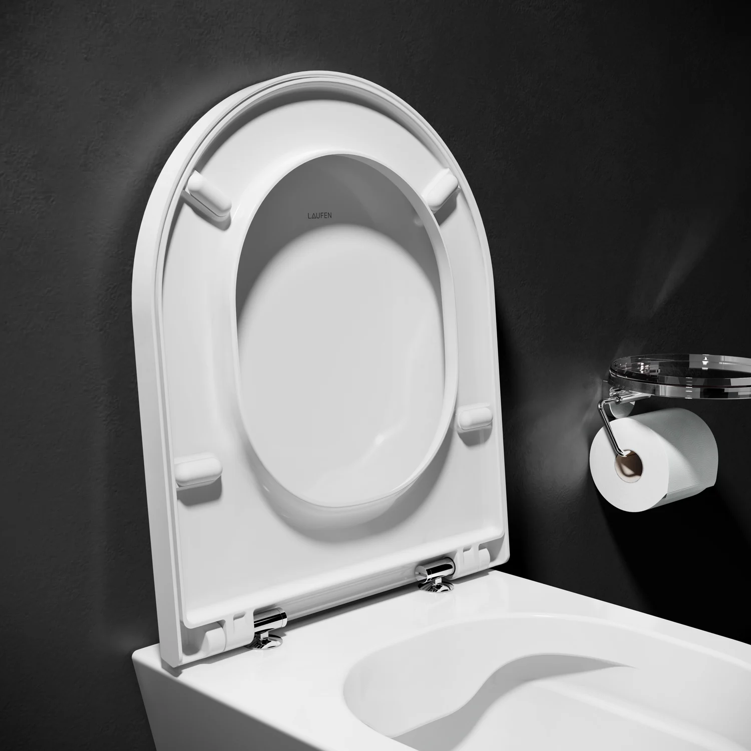 LAUFEN Kartell Wand WC PACK mit Tiefspüler spülrandlos, WC Sitz inkl. Absenkautomatik, EasyFit Bild 4