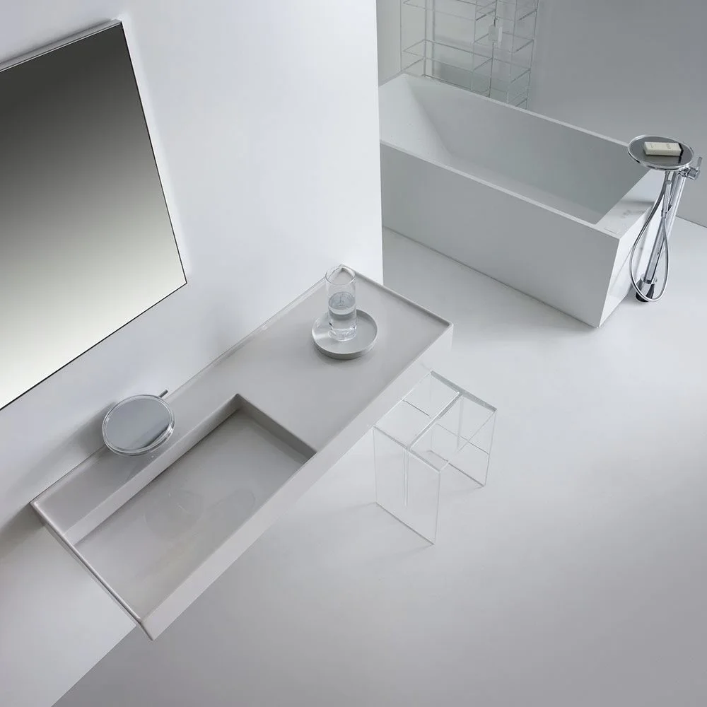 LAUFEN Kartell Waschtisch 120 x 46 cm, mit Ablage rechts, mit 1 Hahnloch Bild 4