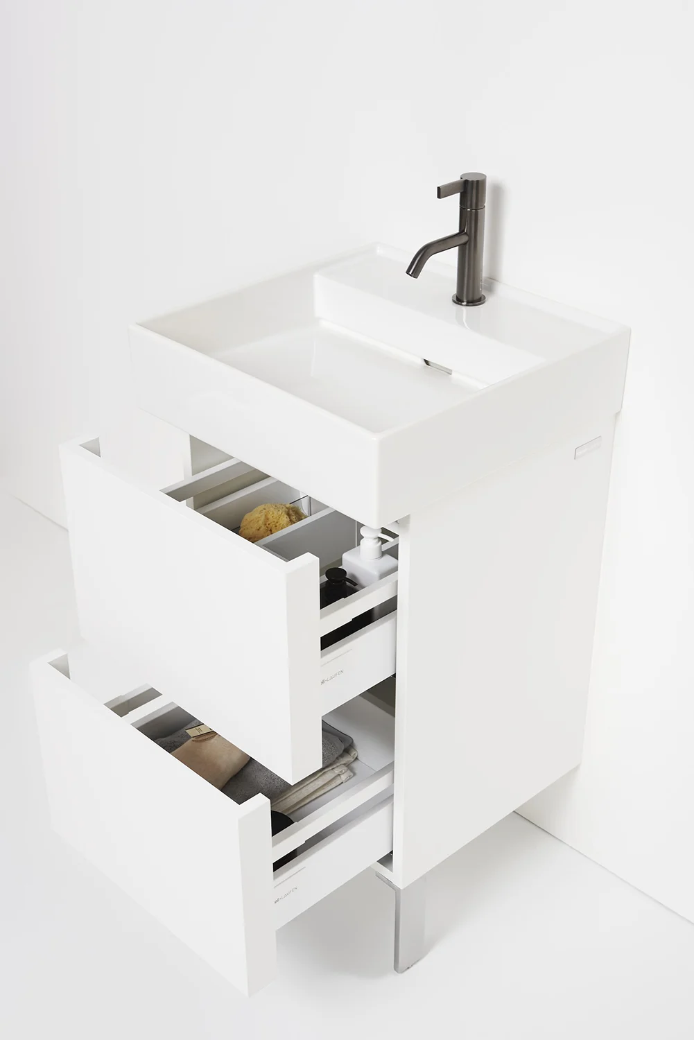 LAUFEN Kartell Handwaschbecken 46 x 46 cm mit 1 Hahnloch Bild 6