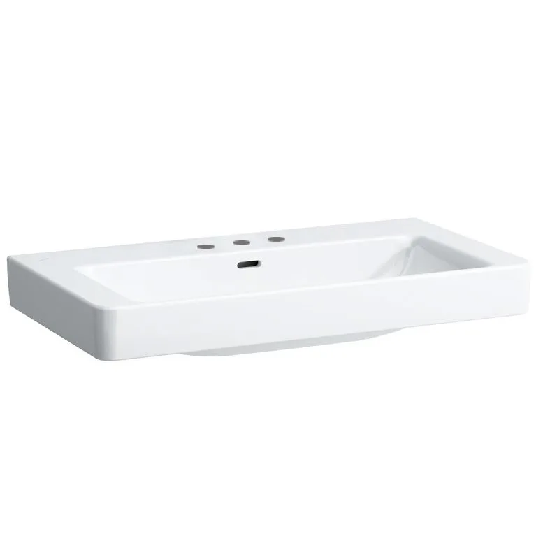 LAUFEN PRO S Waschtisch 85 cm, mit 3 Hahnlöchern, mit Überlauf