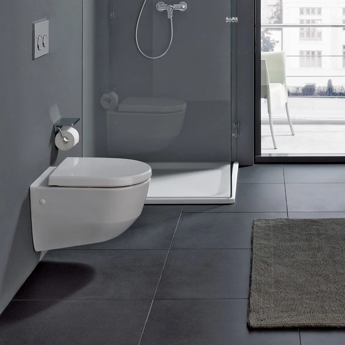 LAUFEN PRO Compact Wand-WC Tiefspüler ohne Spülrand Bild 4