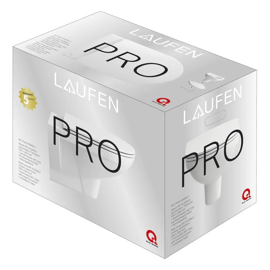 LAUFEN PRO Wand-WC Kombipaket mit WC-Sitz 6/3-Liter Bild 3