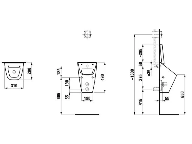 LAUFEN Vila Absauge Urinal Bild 4