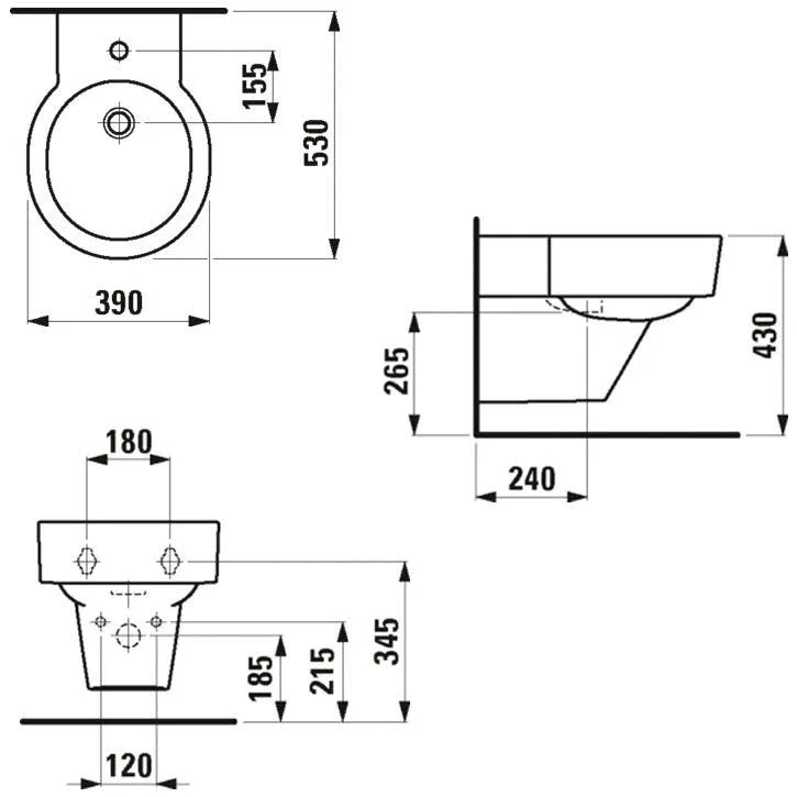 LAUFEN Val Wandbidet Bild 5