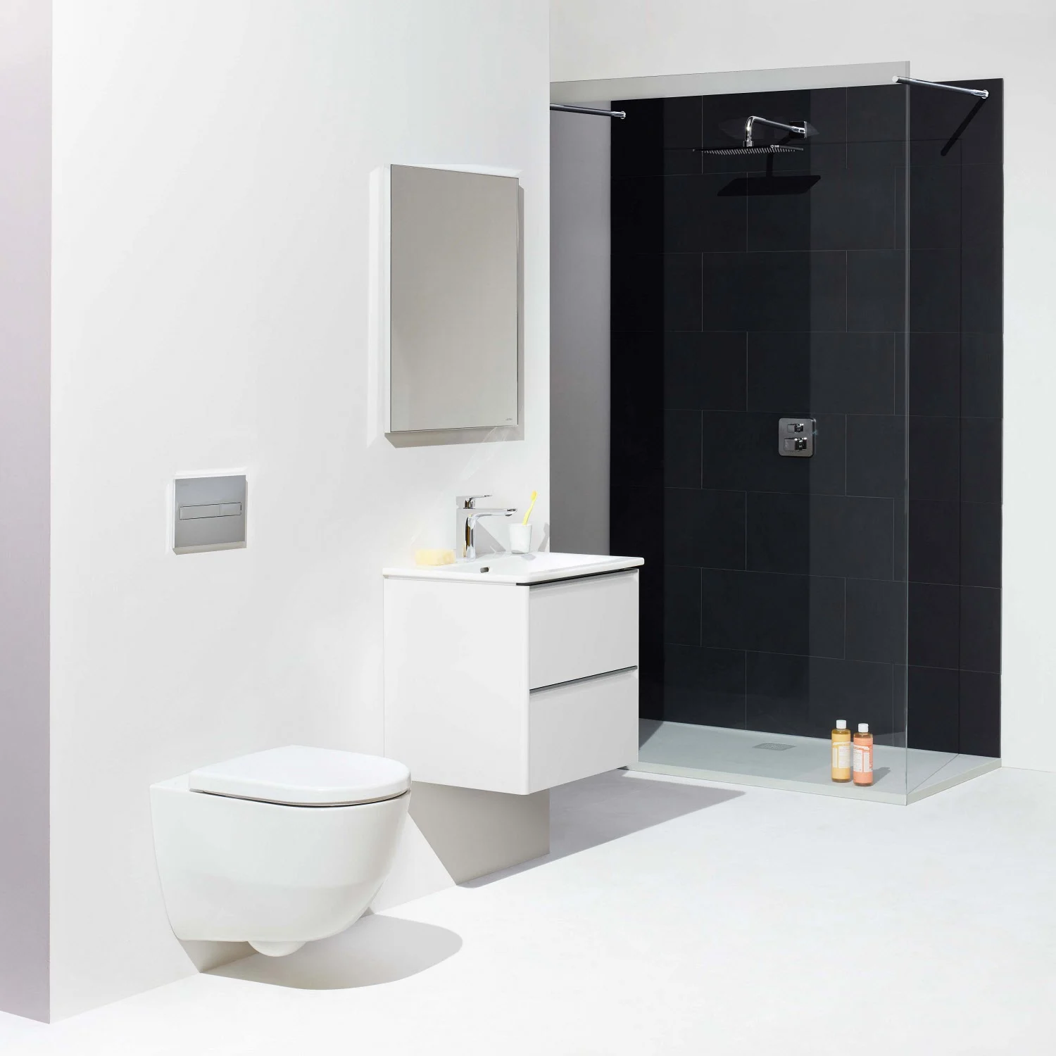 LAUFEN Palace Waschtischkombination 60 cm mit Griffleiste eloxiert Bild 2