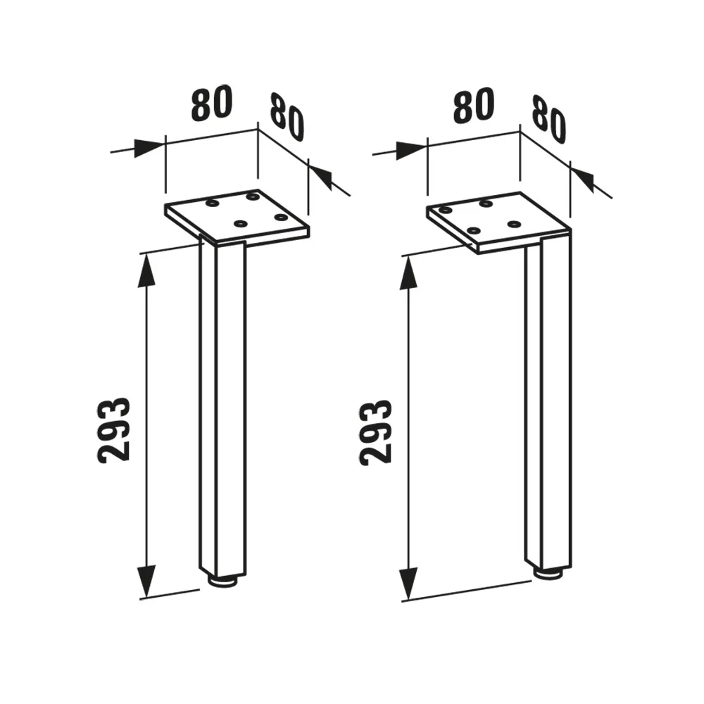 LAUFEN PRO S Füße für PRO S Set Base Bild 2