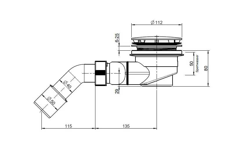 LAUFEN Ablaufgarnitur Ø 9cm, DN 50 Bild 3