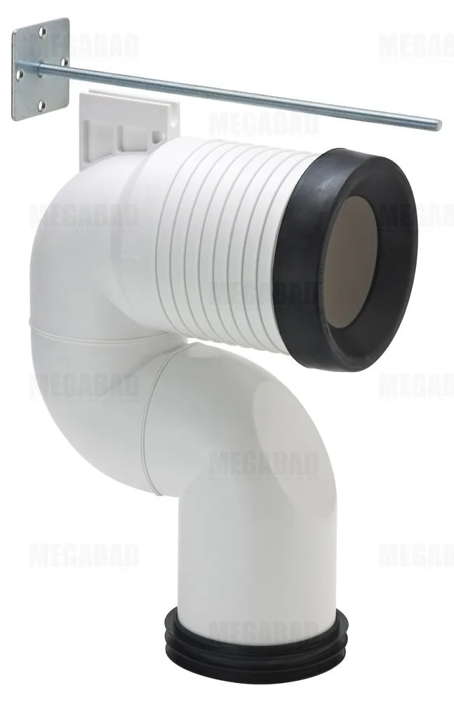 LAUFEN Vario Spezialablaufbogen bei Abgang senkrecht 22 -35 cm Bild 2