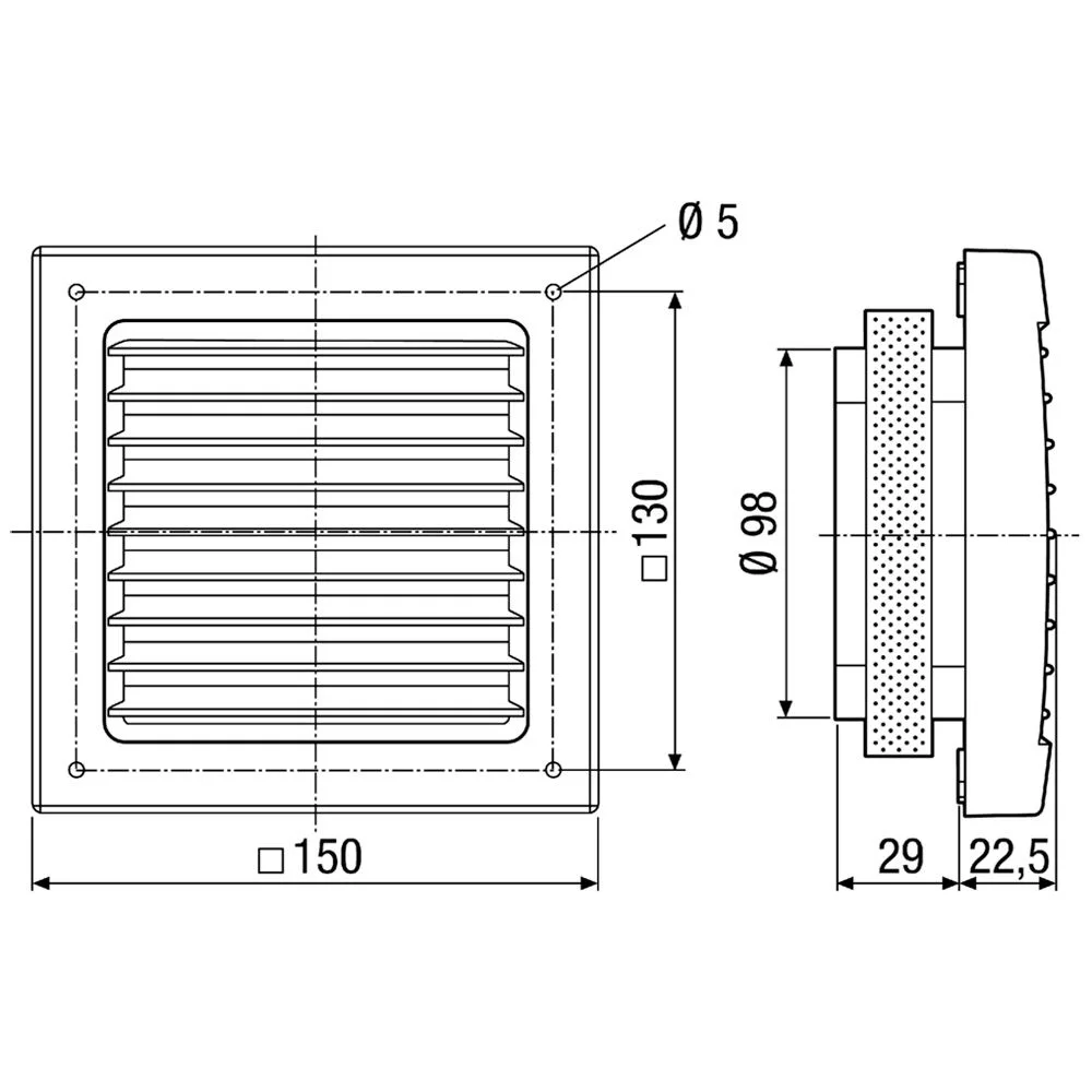 MAICO Außengitter SG 100 Bild 2