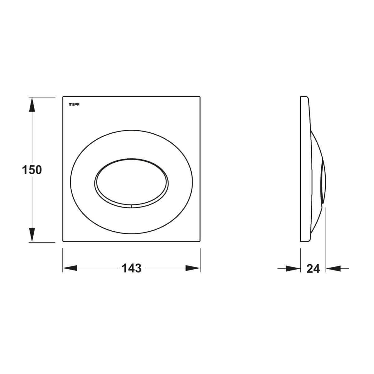 MEPA MEPAdrop Urinal-UP-Druckspüler Bild 2