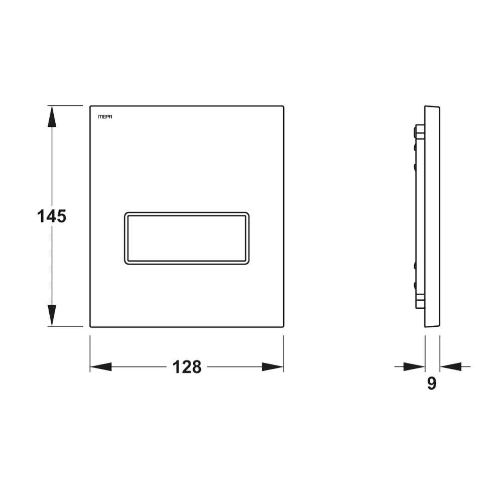 MEPA MEPAorbit Urinal-UP-Druckspüler vandalensicher Bild 2