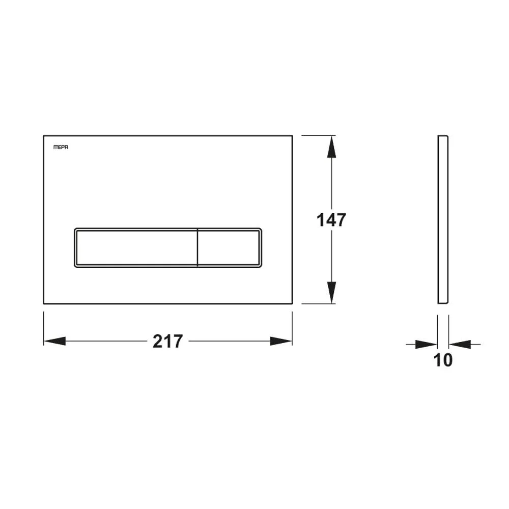MEPA MEPAorbit Betätigungsplatte, 1 Mengen-Spültechnik Bild 5