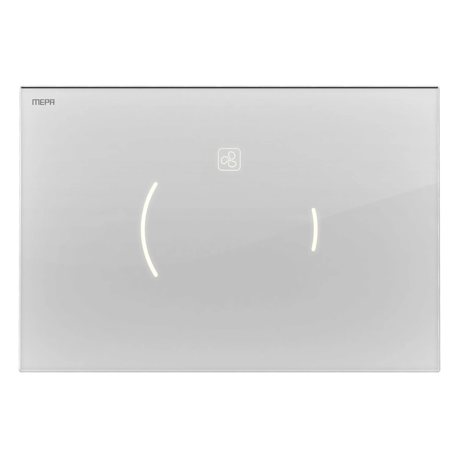 MEPA MEPAzero Lumo Betätigungsplatte 2-Mengen-Spültechnik mit Design-Oberfläche Bild 2