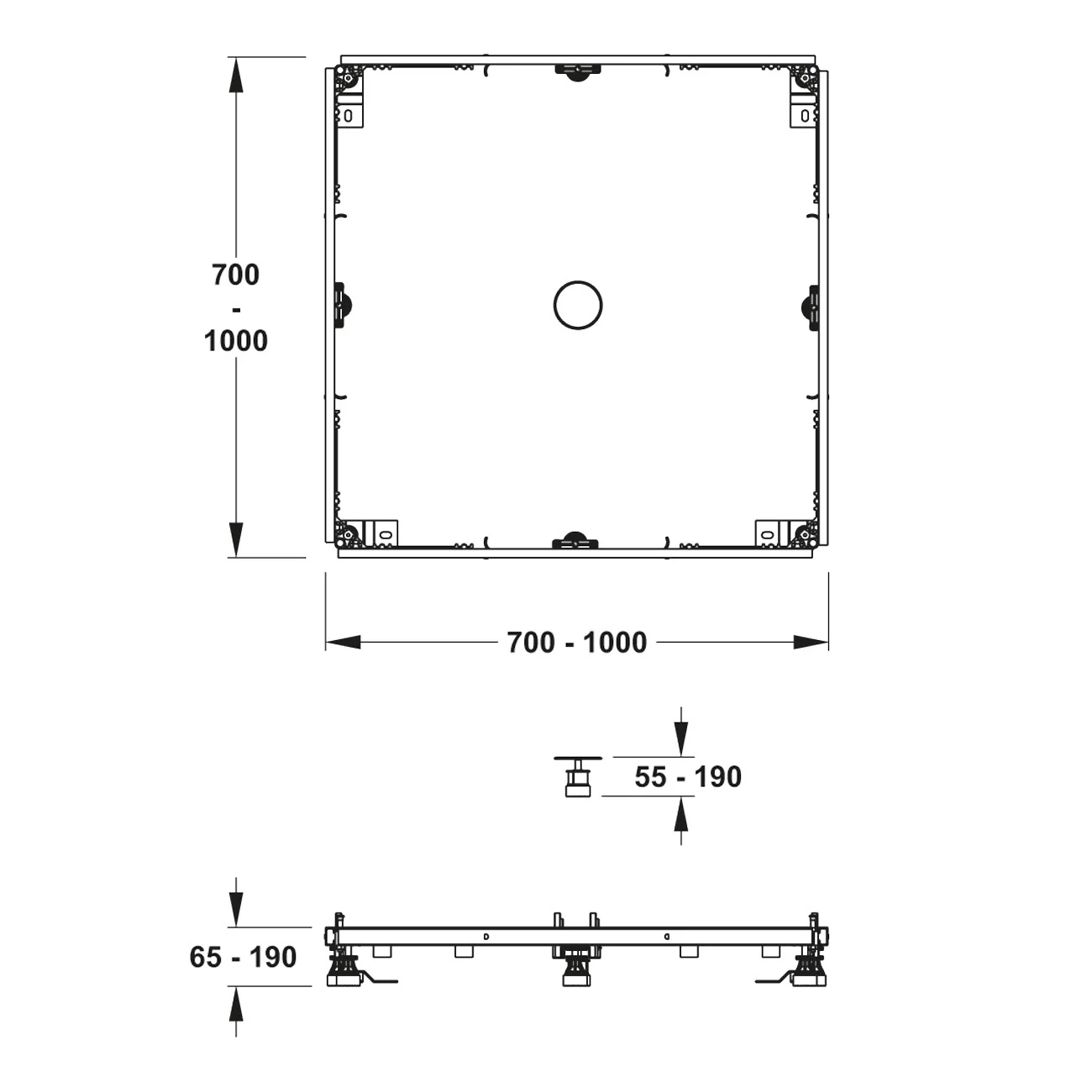 MEPA Montagerahmen SF Rechteck 100/100 Acryl Bild 2