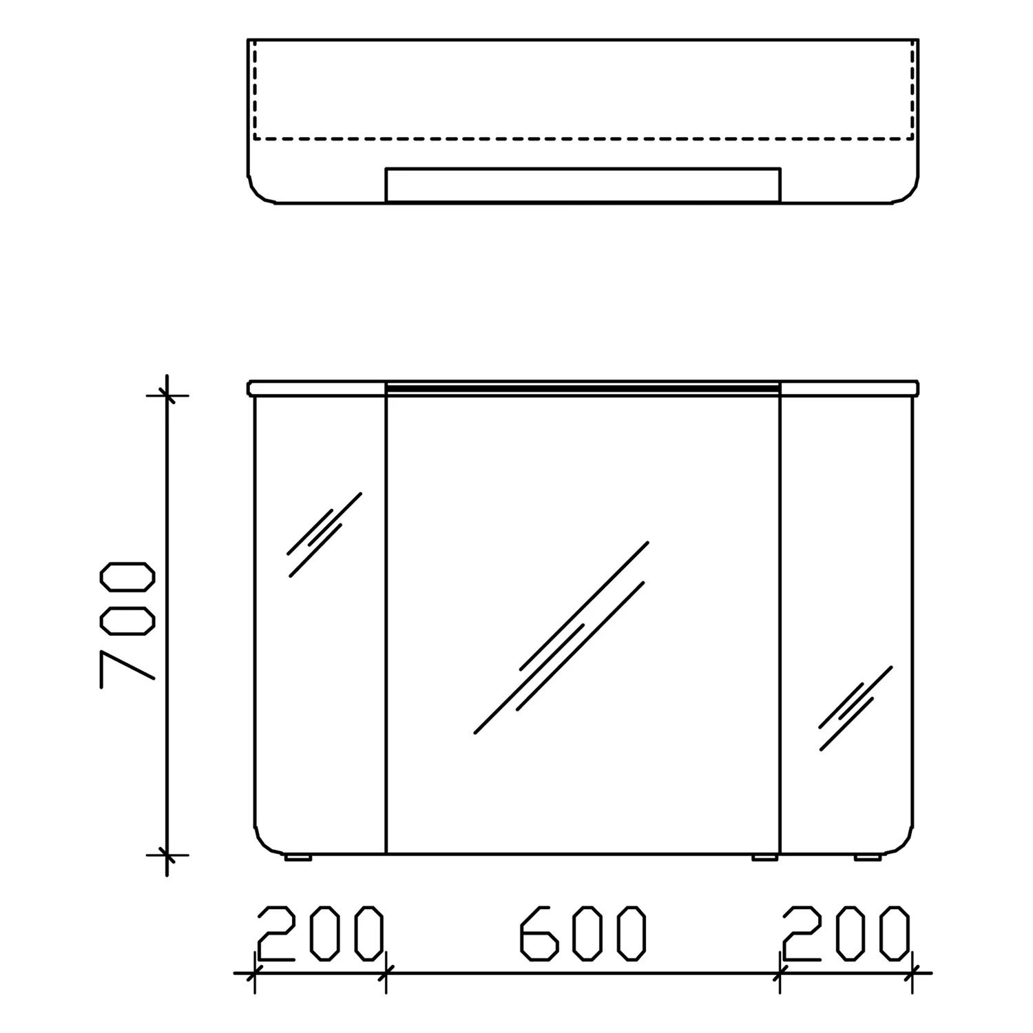 Pelipal Cassca Spiegelschrank 102 x 22,5 x 72,4 cm mit LED Kranz- und Waschplatzbeleuchtung Bild 5