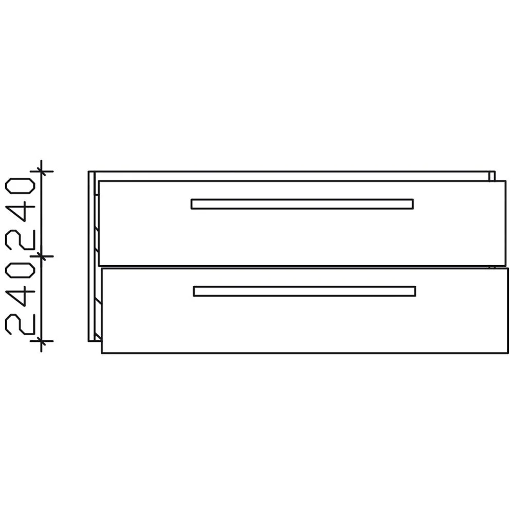 Pelipal Serie 4005 Waschtischunterschrank 115 cm, mit 2 Auszügen Bild 4