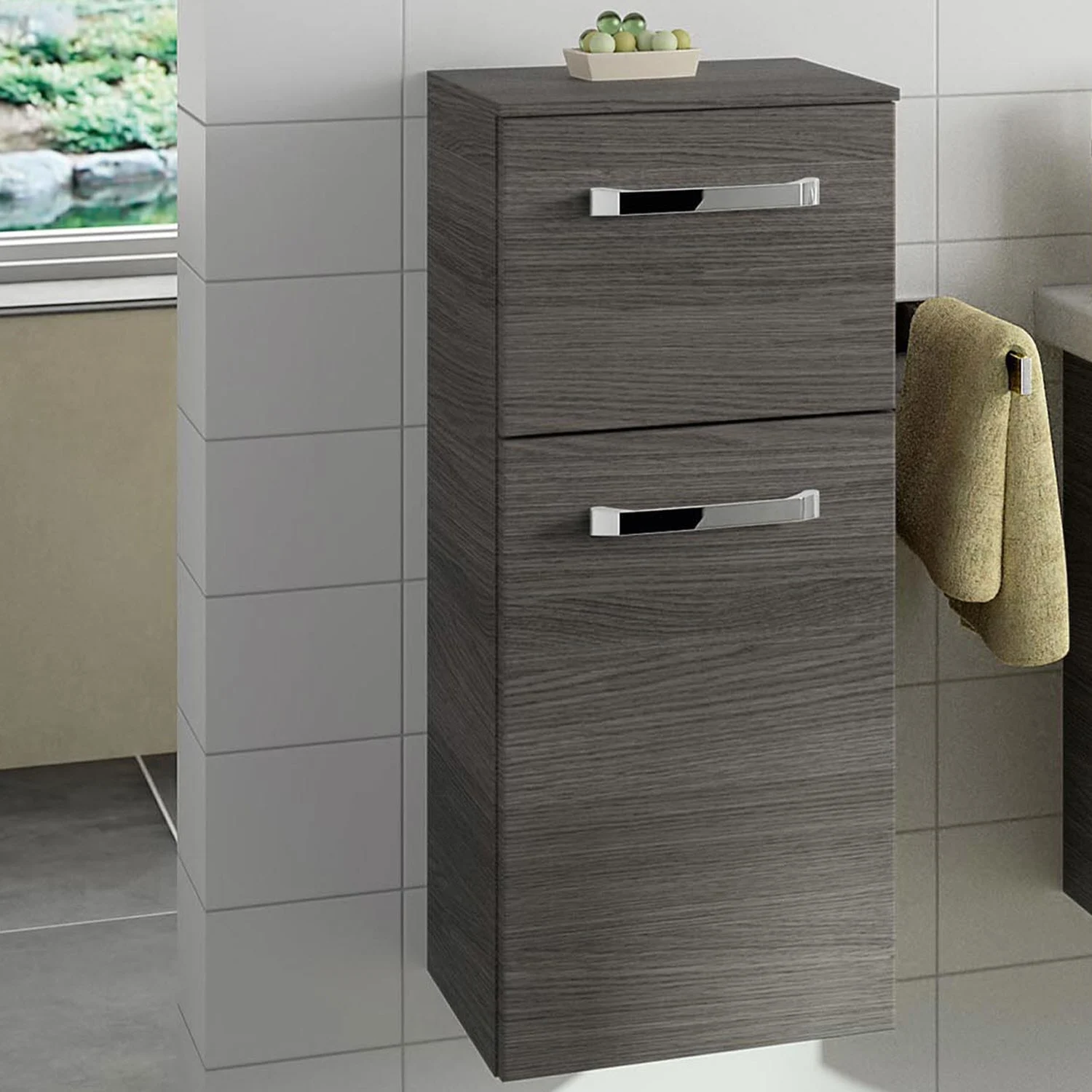 Pelipal Serie 4010 Unterschrank 30 x 73 cm mit 1 Drehtür und 1 Auszug