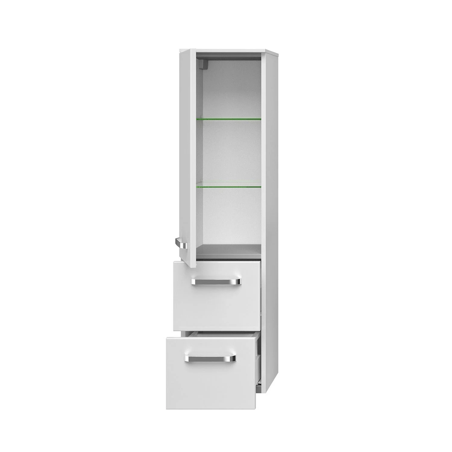 Pelipal Serie 4010 Midischrank 30 x 121 cm mit 1 Drehtür und 2 Auszügen Bild 3