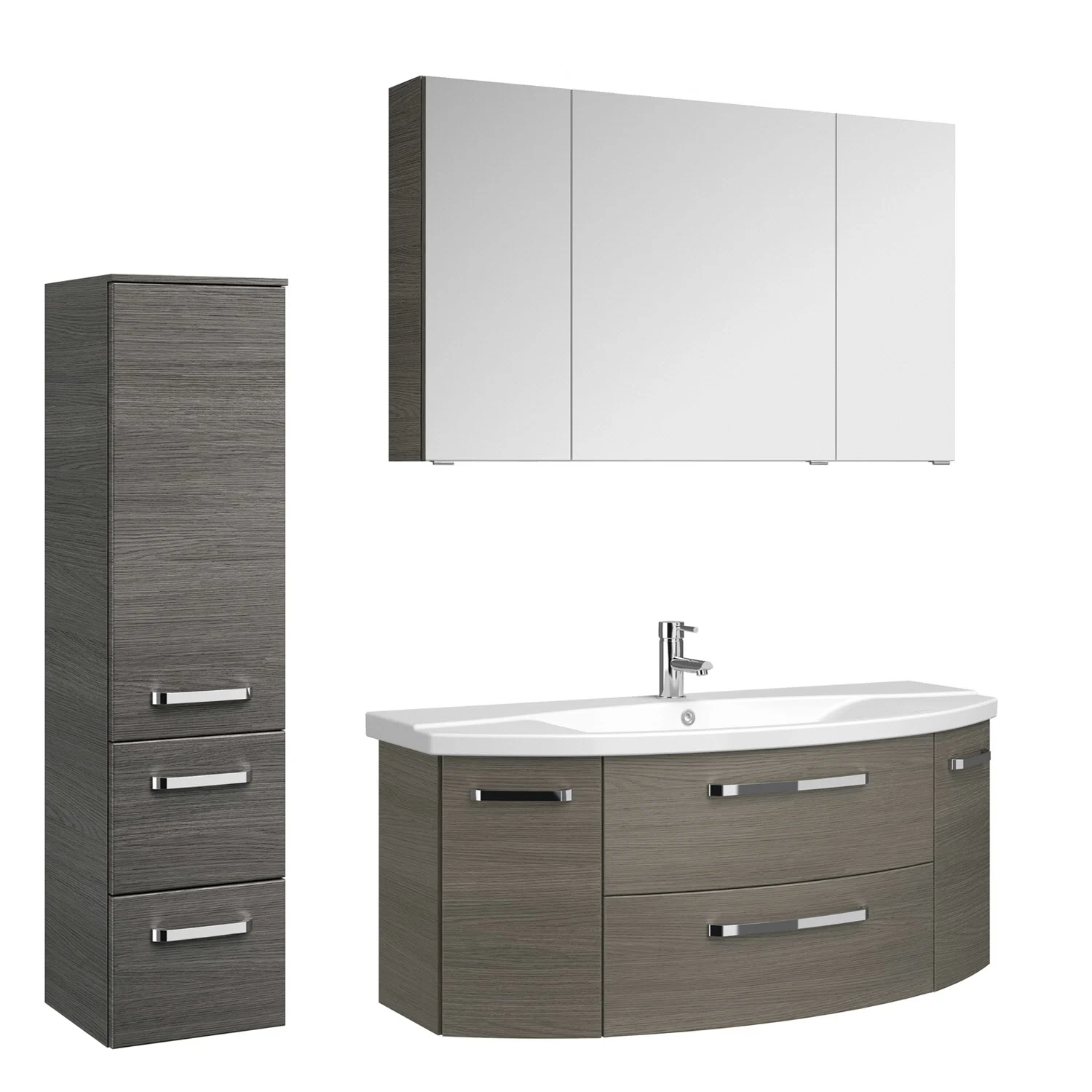 Pelipal Serie 4010 Midischrank 30 x 121 cm mit 1 Drehtür und 2 Auszügen Bild 4