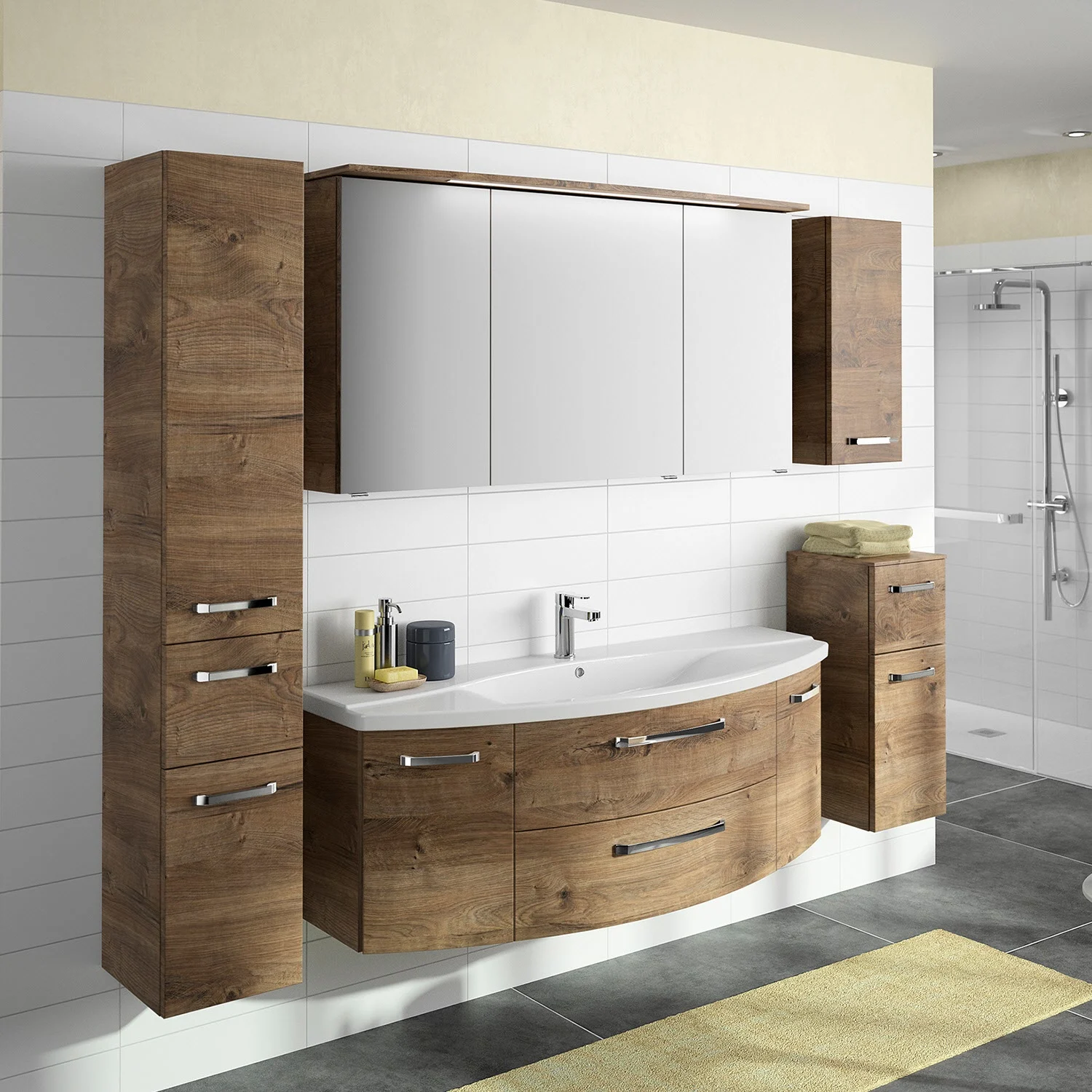 Pelipal Serie 4010 Hochschrank 30 x 168 cm mit 2 Drehtüren und 1 Auszug Bild 6
